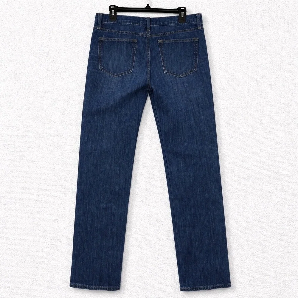 Banana Republic Mens Straight Leg Jeans Medium Wash Blue Denim 35x33 Classic Fit
